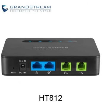 Grandstream-IP-PBX-รุ่น-HT812-อแดปเตอร์ไร้สาย-SIP 